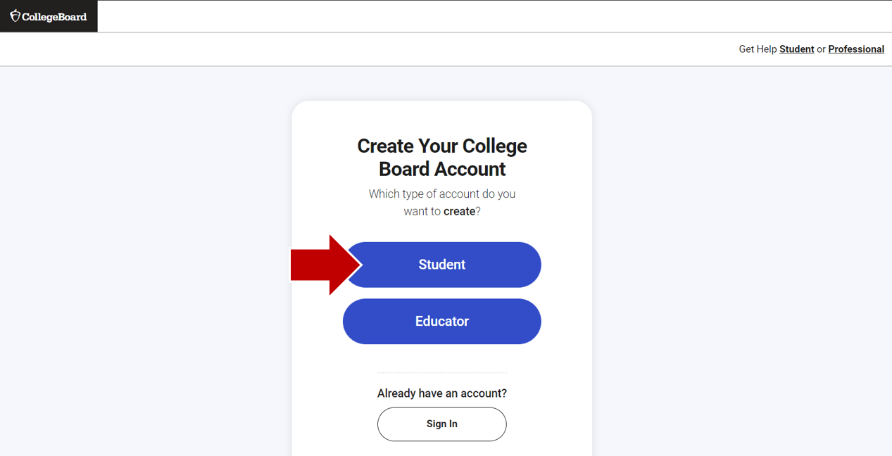 Create a Student Account